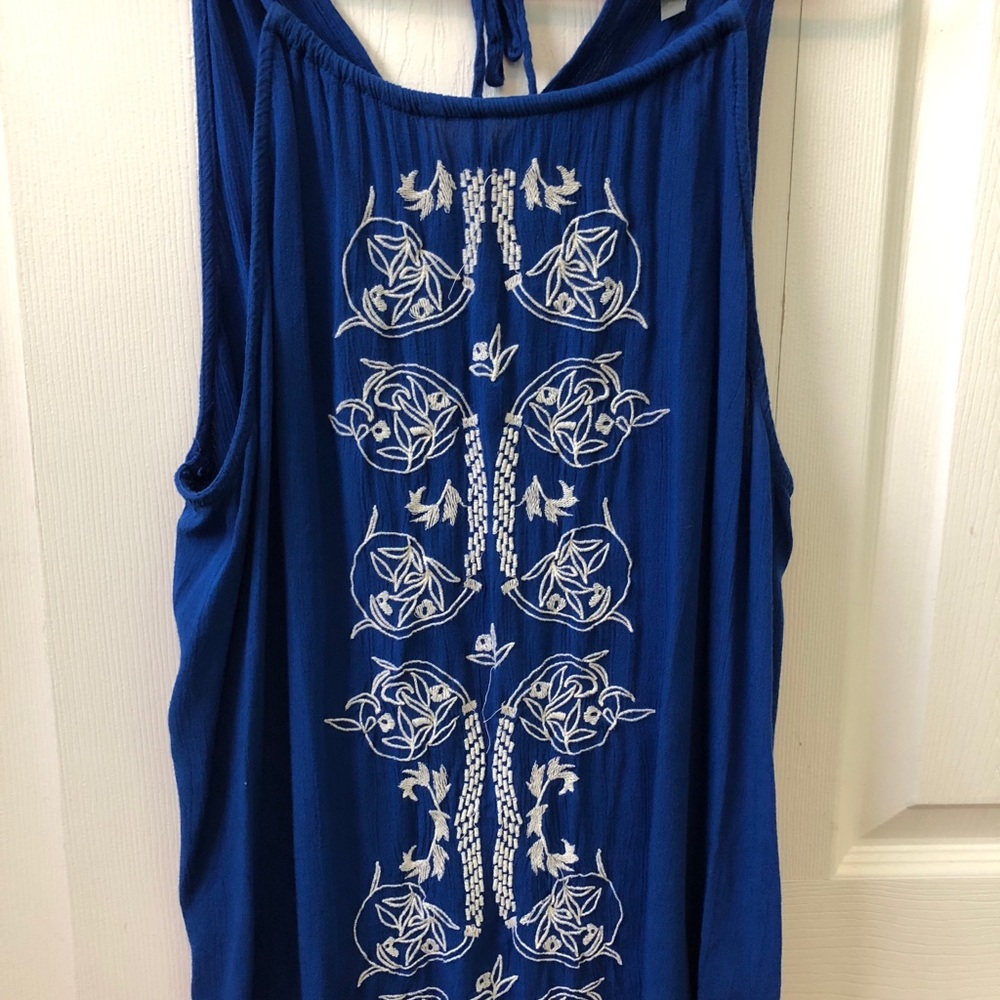 Charlotte Russe halter flowy tank top